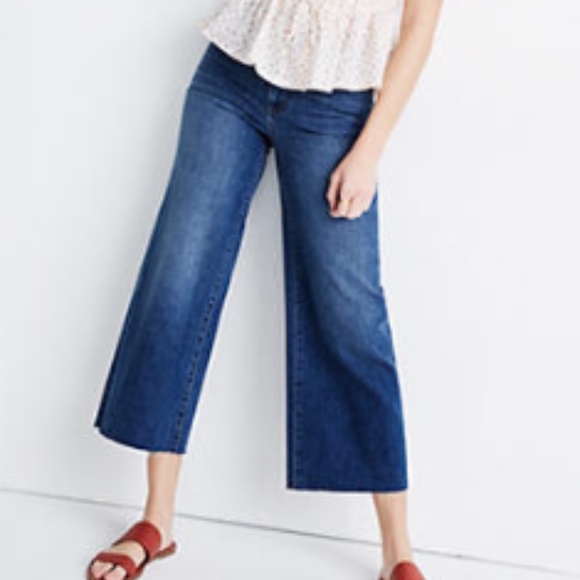 Madewell Denim - NWOT Madewell Wide Leg Crop Jeans-26